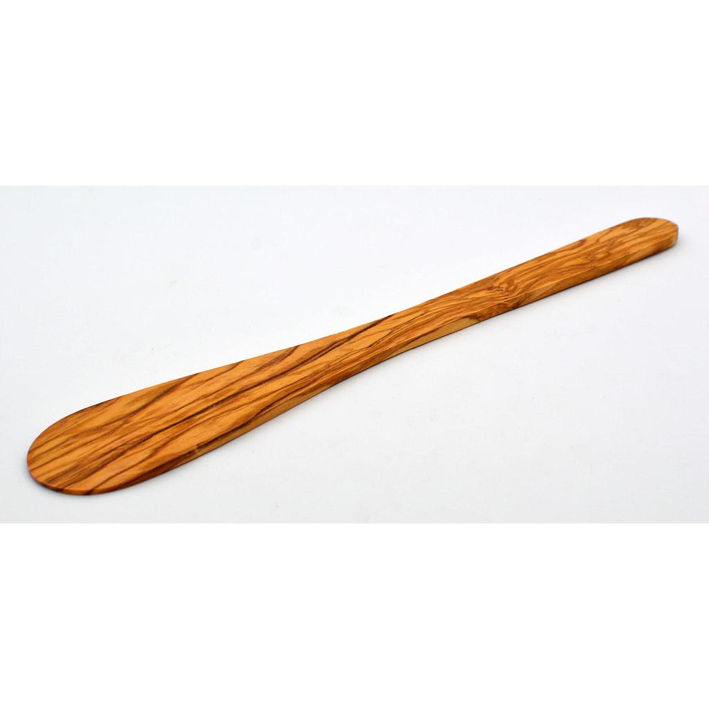 Spatule ronde en bois d'olivier - Laurent Barbier - 30 cm