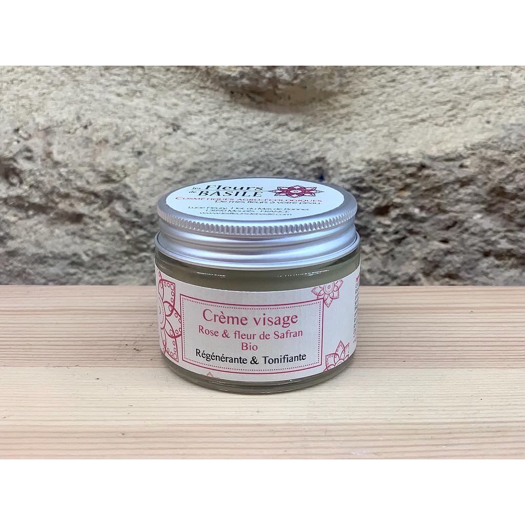Crème régénérante Rose &amp; Safran - Les Fleurs de Basile